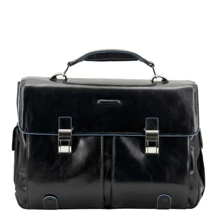Piquadro Blue Square Computer Briefcase black