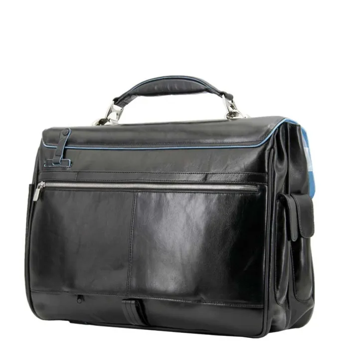 Piquadro Blue Square Computer Briefcase black