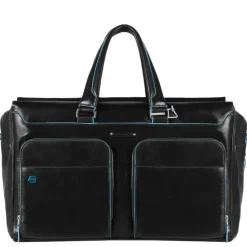 Piquadro Blue Square Duffel Bag black