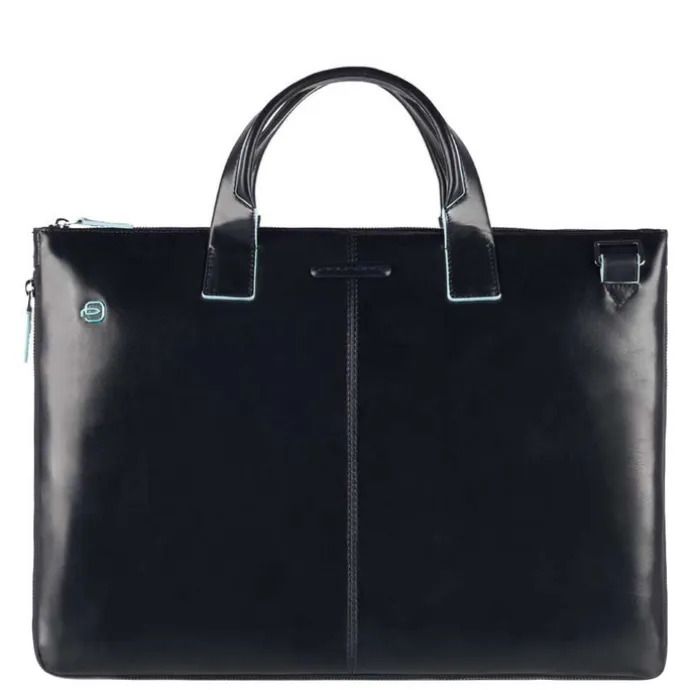 Piquadro Blue Square Expandable Slim Computer Bag 15.6" night blue