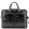 Piquadro Blue Square Organized Laptop & iPad Case black