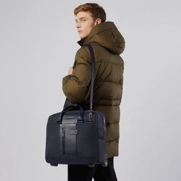 Piquadro Business Trolley 15.6" blue