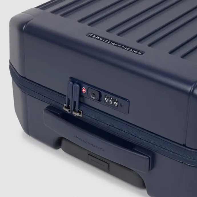 Piquadro PQ-Light Cabin Trolley 55 cobalt blue