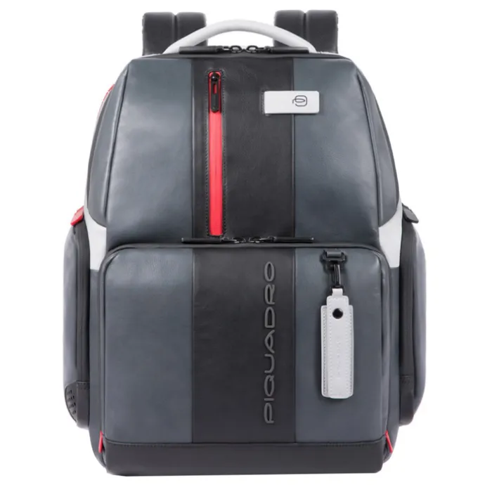 Piquadro Urban Fast-check PC Backpack with iPad Compartment grey-black