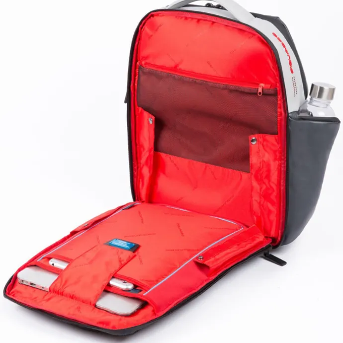 Piquadro Urban Fast-check PC Backpack with iPad Compartment grey-black