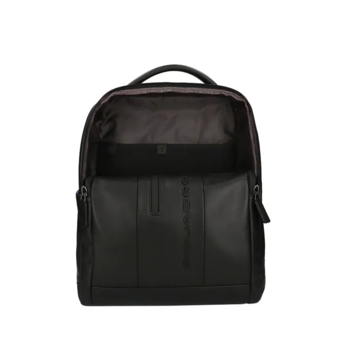 Piquadro Urban Leather Computer Backpack 14" black