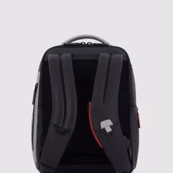 Piquadro Urban Leather Computer Backpack 14" grey/black