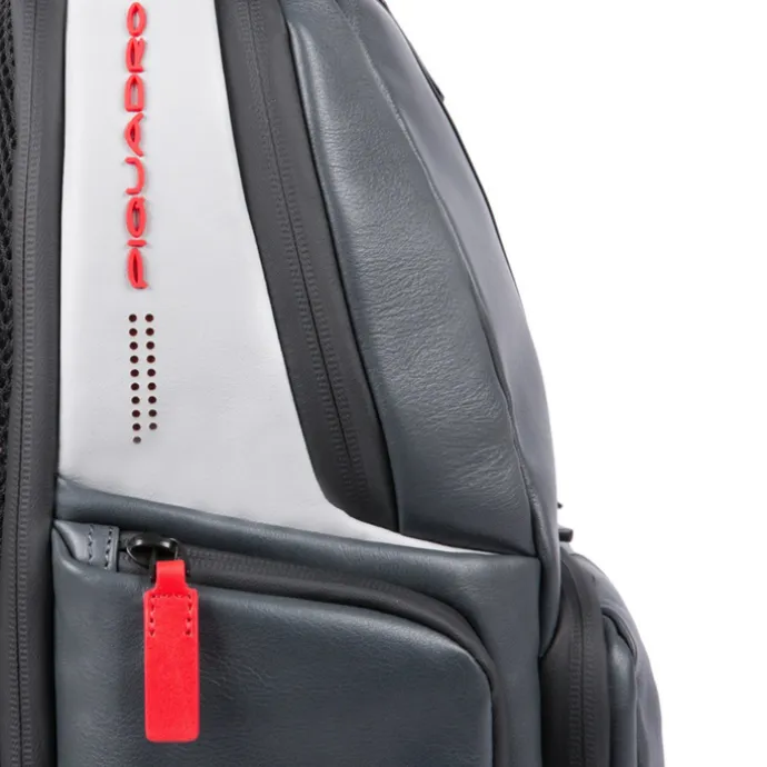 Piquadro Urban PC and iPad Backpack with Anti theft cable grey black