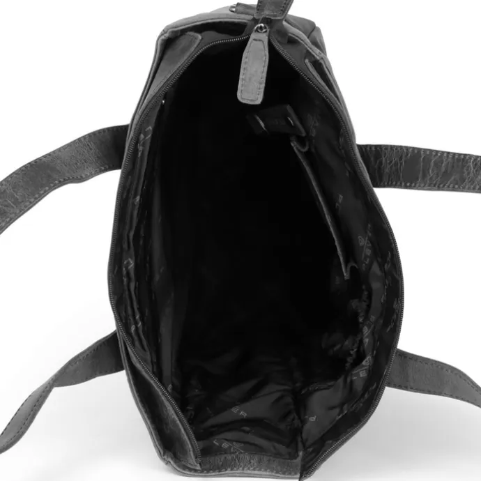Plevier Retro Jackson Shopper 15.6" zwart