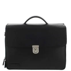 Plevier Vintage Oxford Laptoptas 3 vaks 15.6" zwart