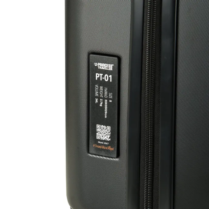 Princess Traveller PT-01 Deluxe Medium Trolley pitch black