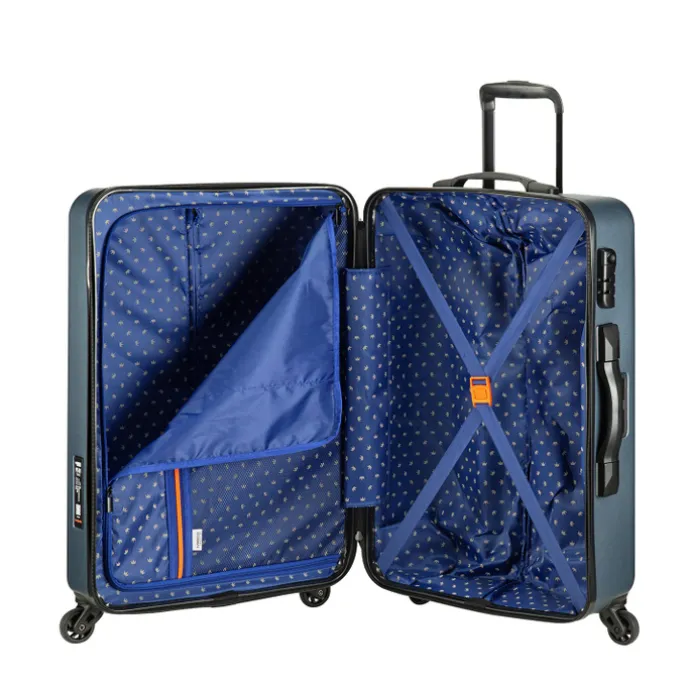 Princess Traveller PT-01 with Scale Medium Trolley platinum navy
