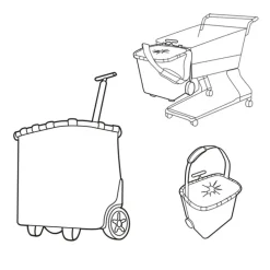 Reisenthel Shopping Carrycruiser frame twist sky rose