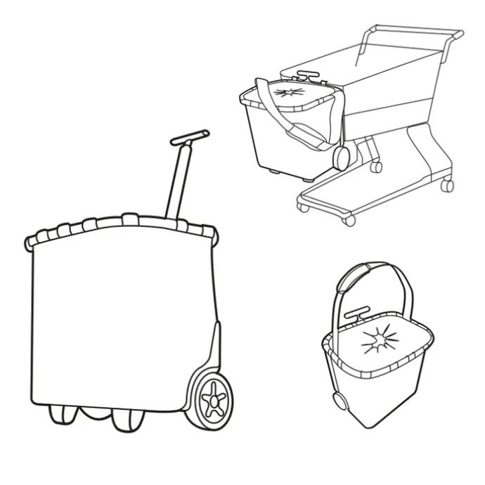 Reisenthel Shopping Carrycruiser frame leo macchiato