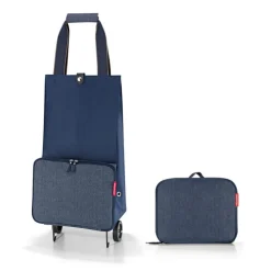 Reisenthel Shopping Foldable Trolley herringbone dark blue