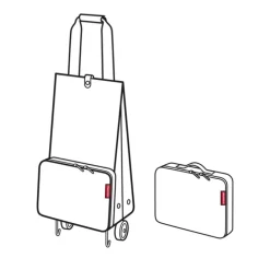 Reisenthel Shopping Foldable Trolley herringbone dark blue