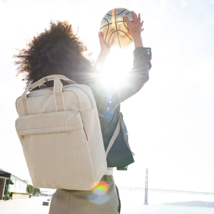 Reisenthel Travelling Allday Backpack M herringbone sand