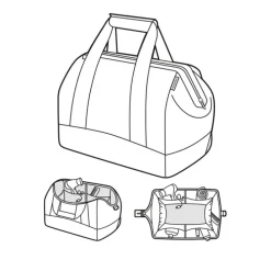 Reisenthel Travelling Allrounder M twist sky rose