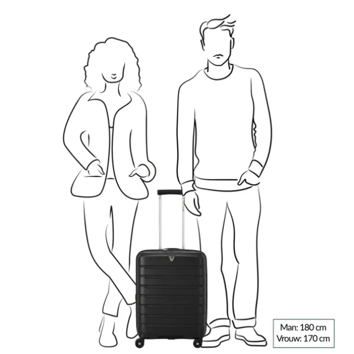 Roncato B-Flying Expandable Trolley 55 nero