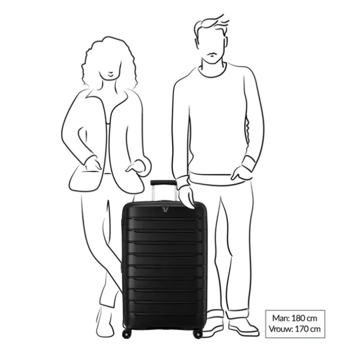 Roncato B-Flying Expandable Trolley 78 denim
