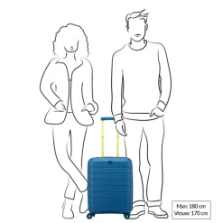 Roncato B-Flying Move Expandable Cabin Trolley 55 blu laguna