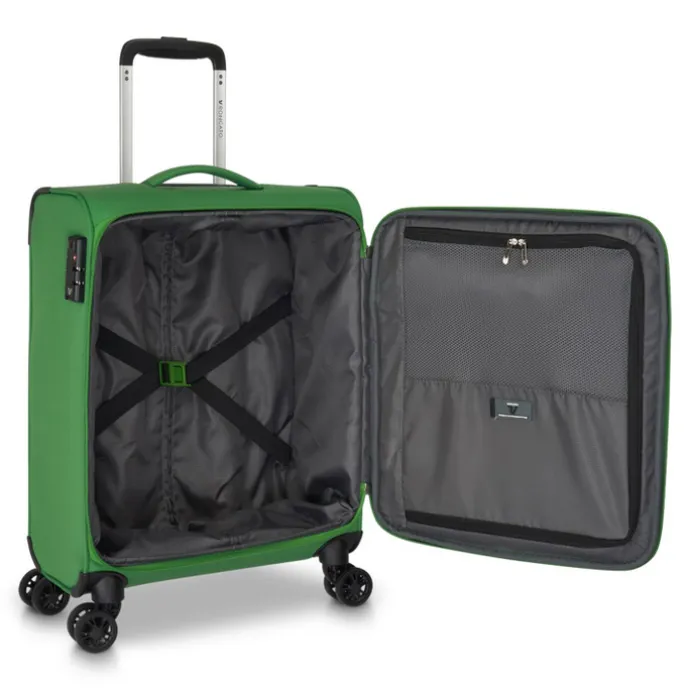 Roncato Lite Soft 4 Wheel Cabin Trolley brilliant green