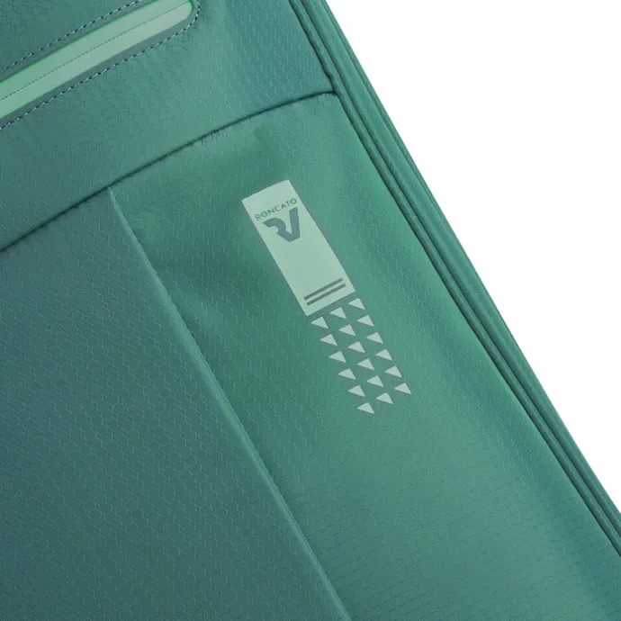 Roncato Lite Soft 2 Wheel Cabin Trolley verde bottiglia