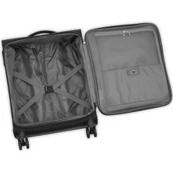 Roncato Lite Soft 4 Wheel Cabin Trolley nero fumo