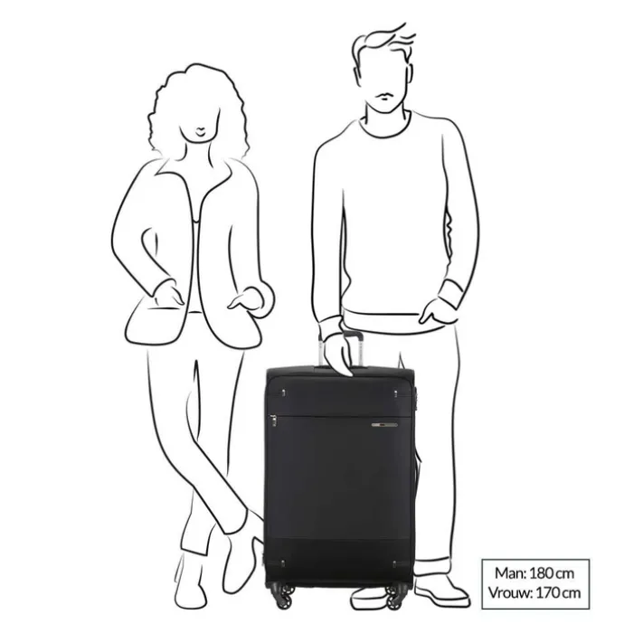 Samsonite Base Boost Spinner 78 Expandable navy blue