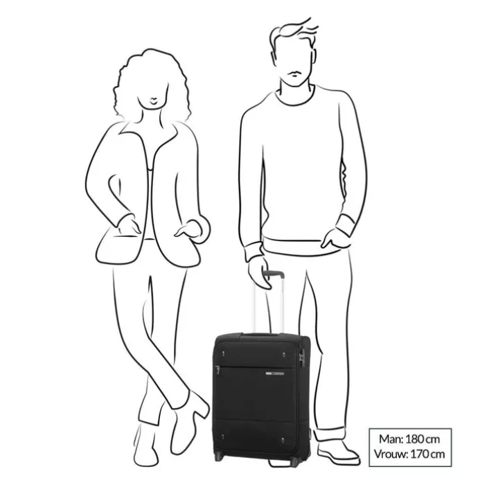 Samsonite Base Boost Upright 55 Lenght 40 navy blue