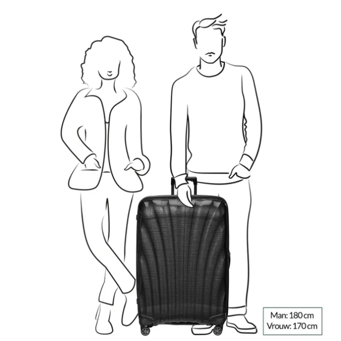 Samsonite C-Lite Spinner 81 black