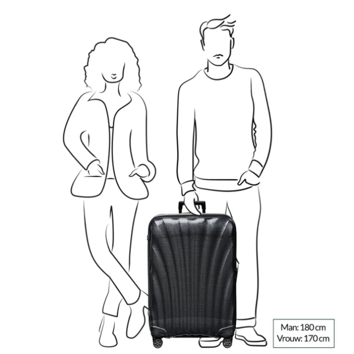 Samsonite C-Lite Spinner 75 metallic green