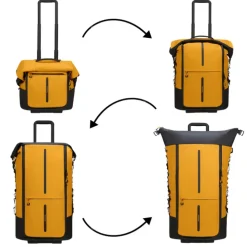 Samsonite Ecodiver Foldable Duffle/Wheels 4-IN-1 yellow