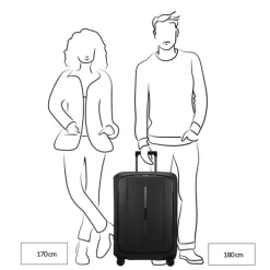 Samsonite Essens Spinner 69 charcoal/red