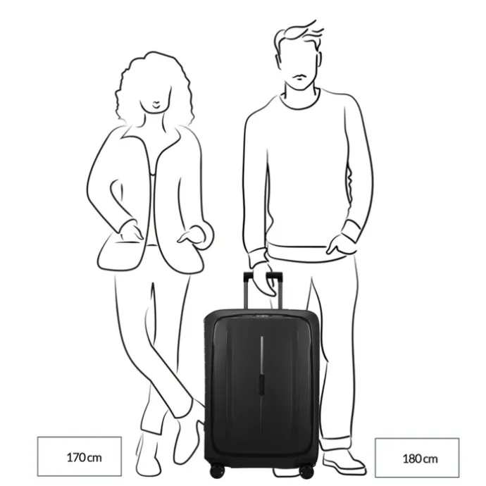 Samsonite Essens Spinner 69 charcoal/red