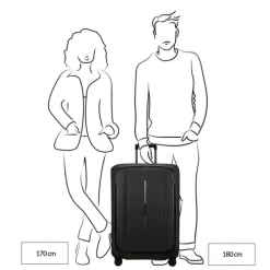Samsonite Essens Spinner 75 charcoal/red