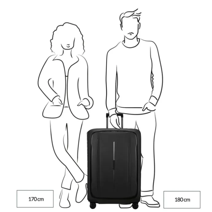 Samsonite Essens Spinner 75 charcoal/red
