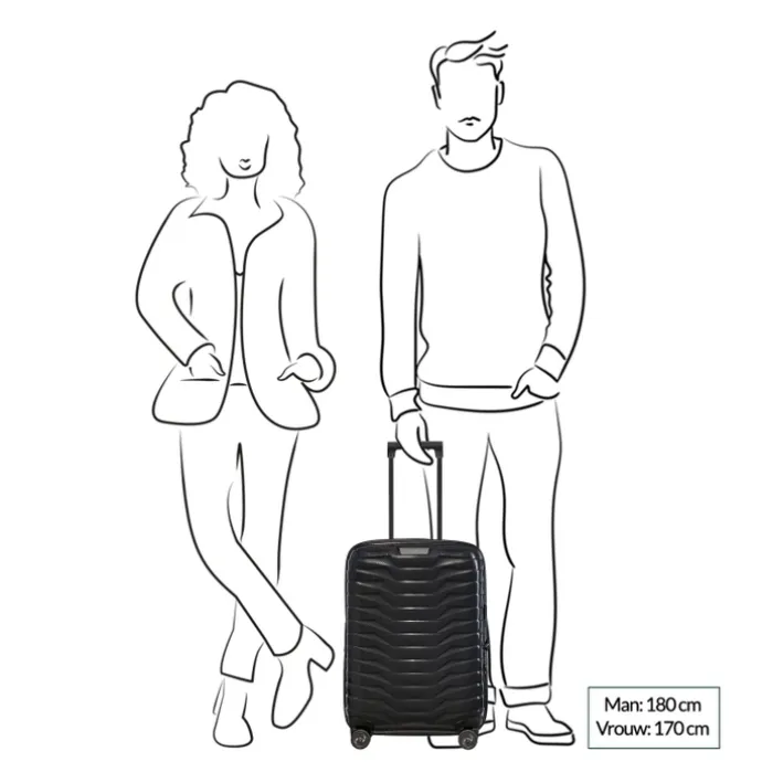 Samsonite Proxis Spinner 55 Expandable petrol blue