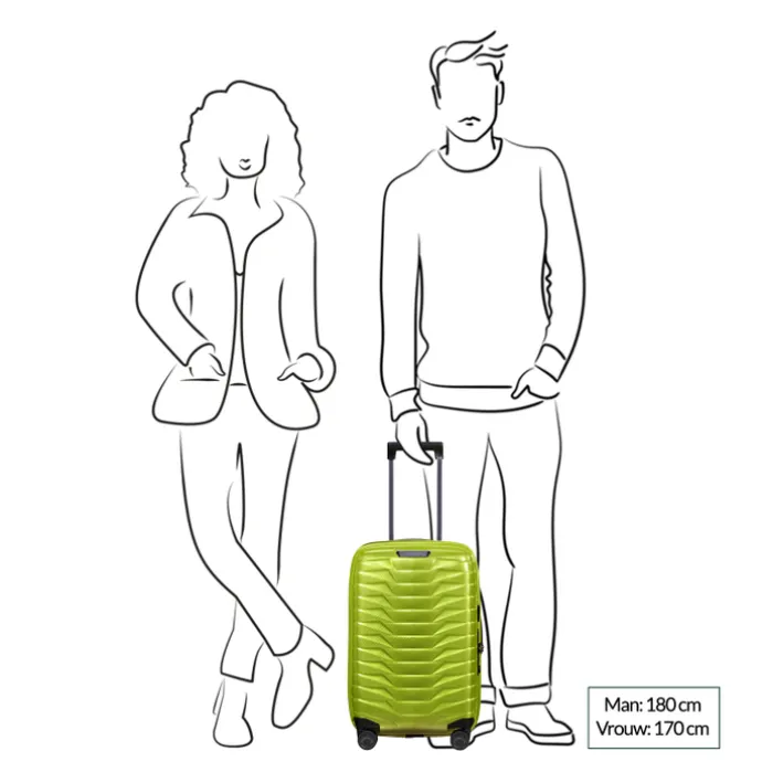 Samsonite Proxis Spinner 55/35 Expandable lime