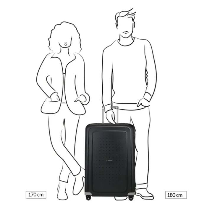 Samsonite S'Cure Spinner 75 black