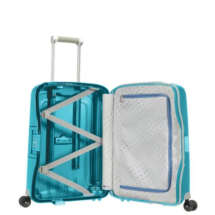 Samsonite S'Cure Spinner 55 + 75 Set aqua blue