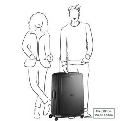 Samsonite S'Cure Spinner 55 + 75 Set black