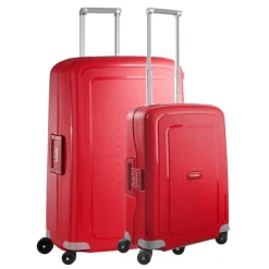 Samsonite S'Cure Spinner 55 + 75 Set crimson red