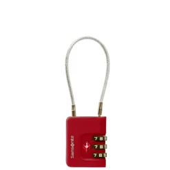 Samsonite TA Revolution Cablelock 3 Dial TSA red