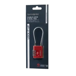 Samsonite TA Revolution Cablelock 3 Dial TSA red