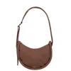 Sandqvist Curve Crossbody Round S dark taupe