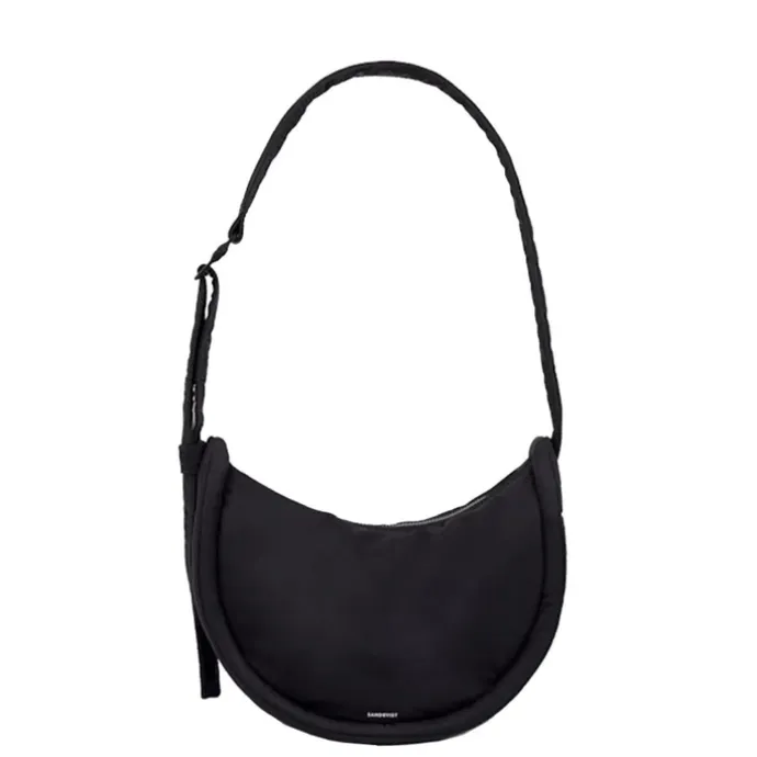 Sandqvist Curve Crossbody Round S black