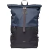 Sandqvist Icon Rolltop Backpack L multi black-navy with black leather
