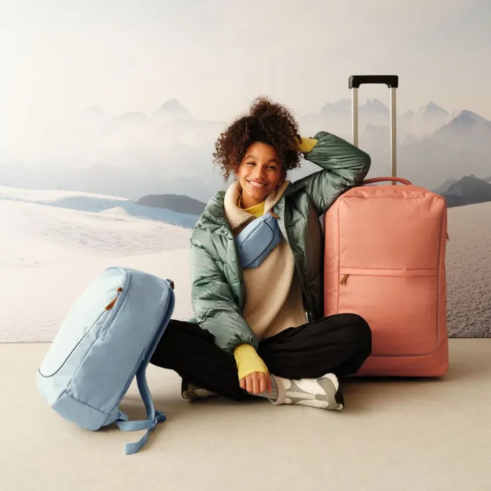 Satch Flow M Check-In Trolley pure coral