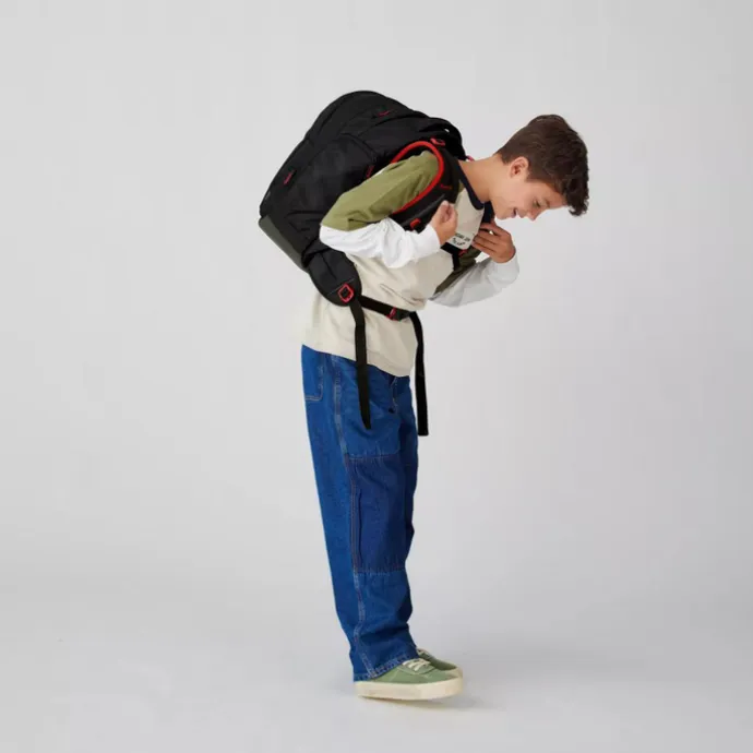 Satch Match School Backpack fire phantom